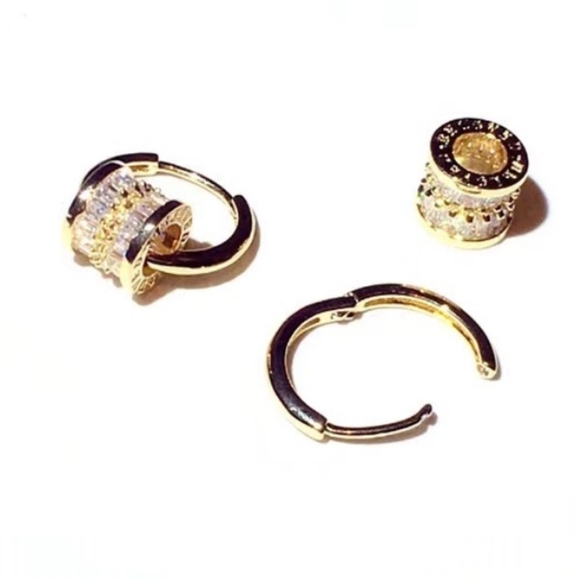 14k gold diamond earrings - Picture 7 of 10